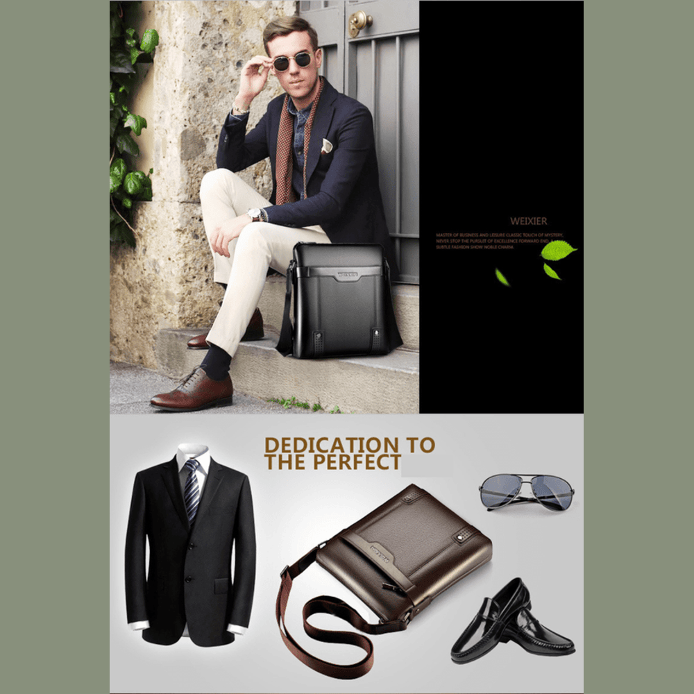 Benjamin Noble - Men’s Luxury PU Leather Briefcase