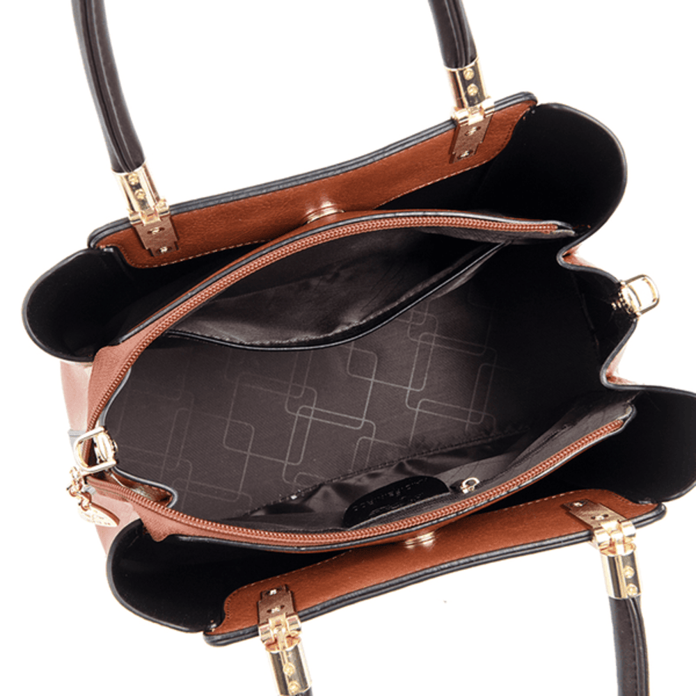 Cassandra Luxe - Women's Genuine Leather Crossbody Tote Bag