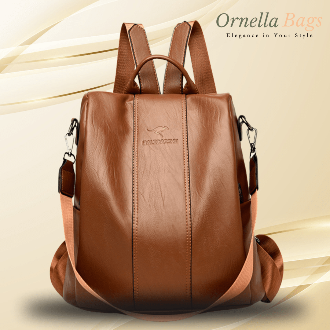 Celeste Royale - High - Quality White Soft Leather Fashion Backpack for Girls – Ideal for Travel and School.