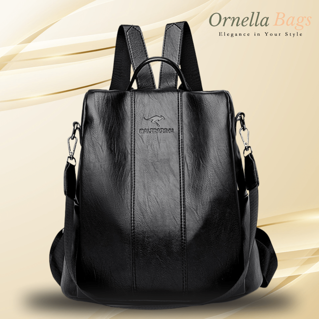 Celeste Royale - High - Quality White Soft Leather Fashion Backpack for Girls – Ideal for Travel and School.