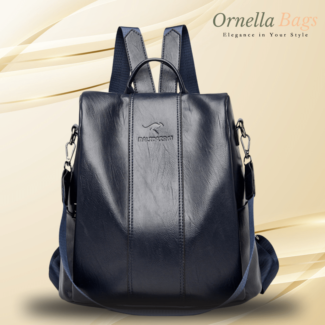 Celeste Royale - High - Quality White Soft Leather Fashion Backpack for Girls – Ideal for Travel and School.