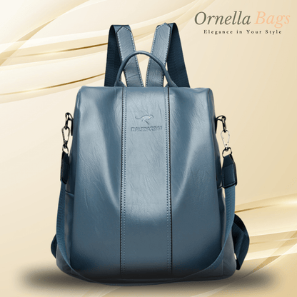 Celeste Royale - High - Quality White Soft Leather Fashion Backpack for Girls – Ideal for Travel and School.