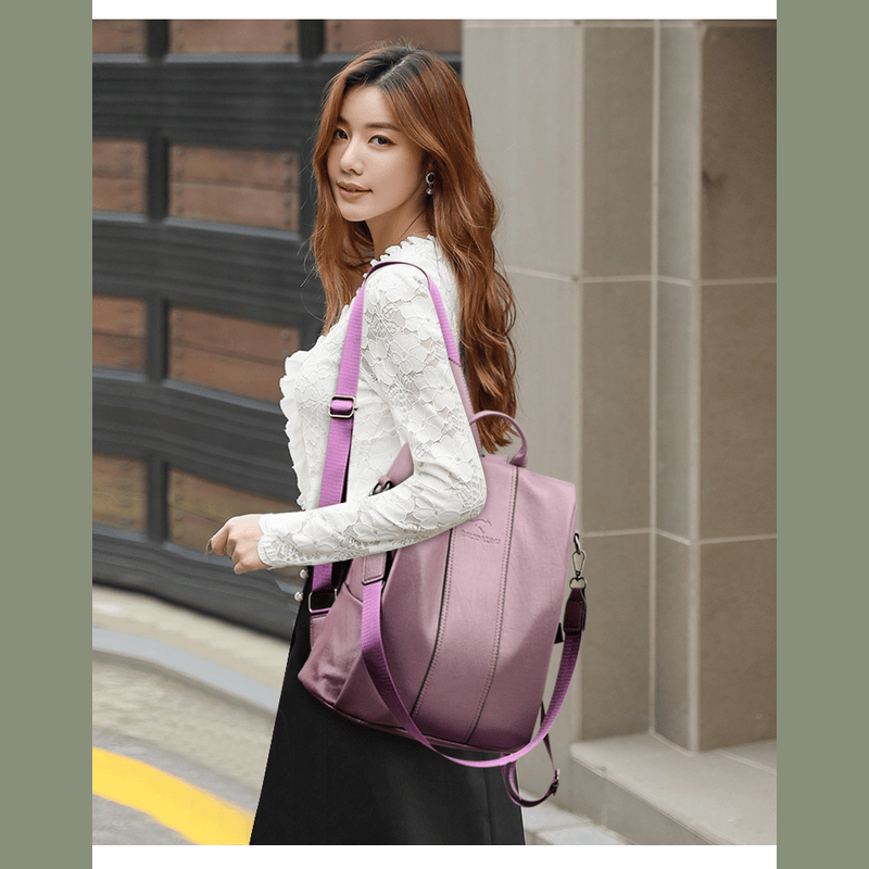 Celeste Royale - Soft Leather Fashion Backpack for Girls