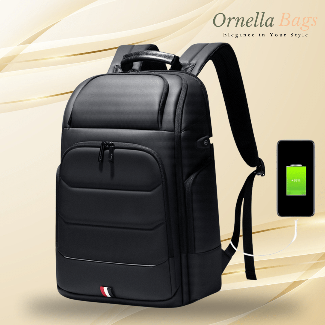 Waterproof Anti - Theft Backpack with USB Charging - High Capacity Travel and School Bag for Men, Fits 15.6 - Inch Laptop