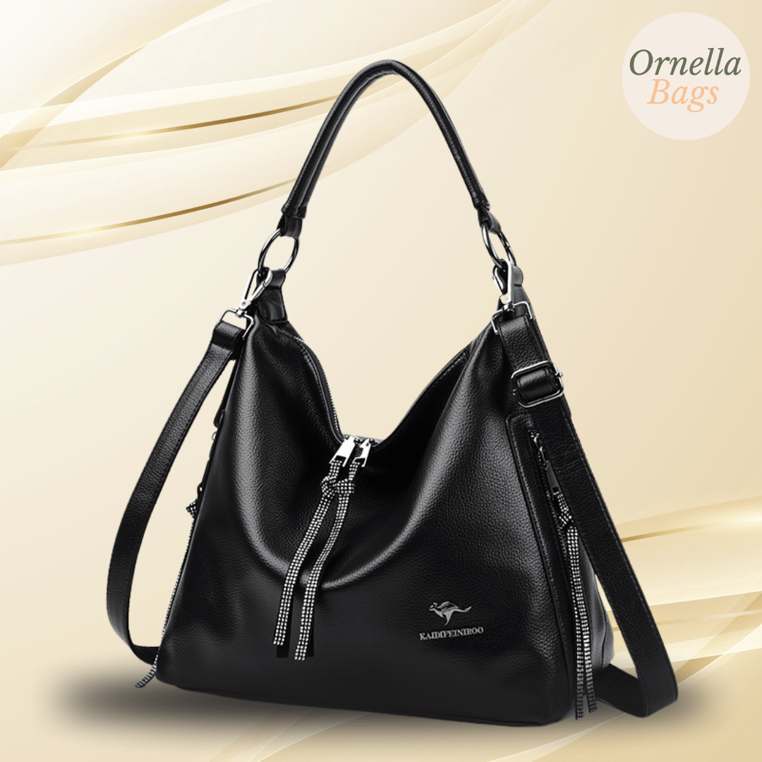 Daphne Grace - 100% Cowhide Leather Handbag: Genuine, High-Quality Shoulder & Crossbody Bag with Large Capacity for Women.