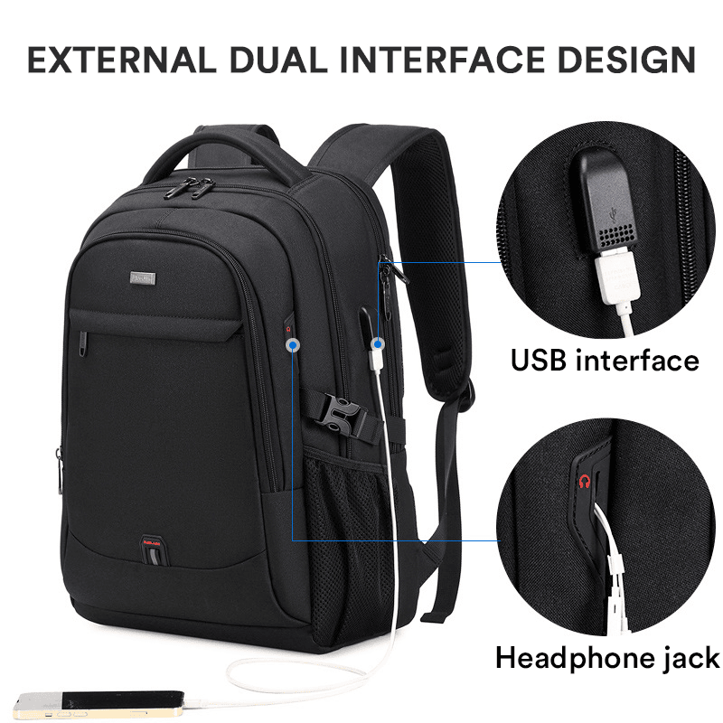 EliteVanguard - Men’s 17.3” Wear - Resistant Laptop Backpack