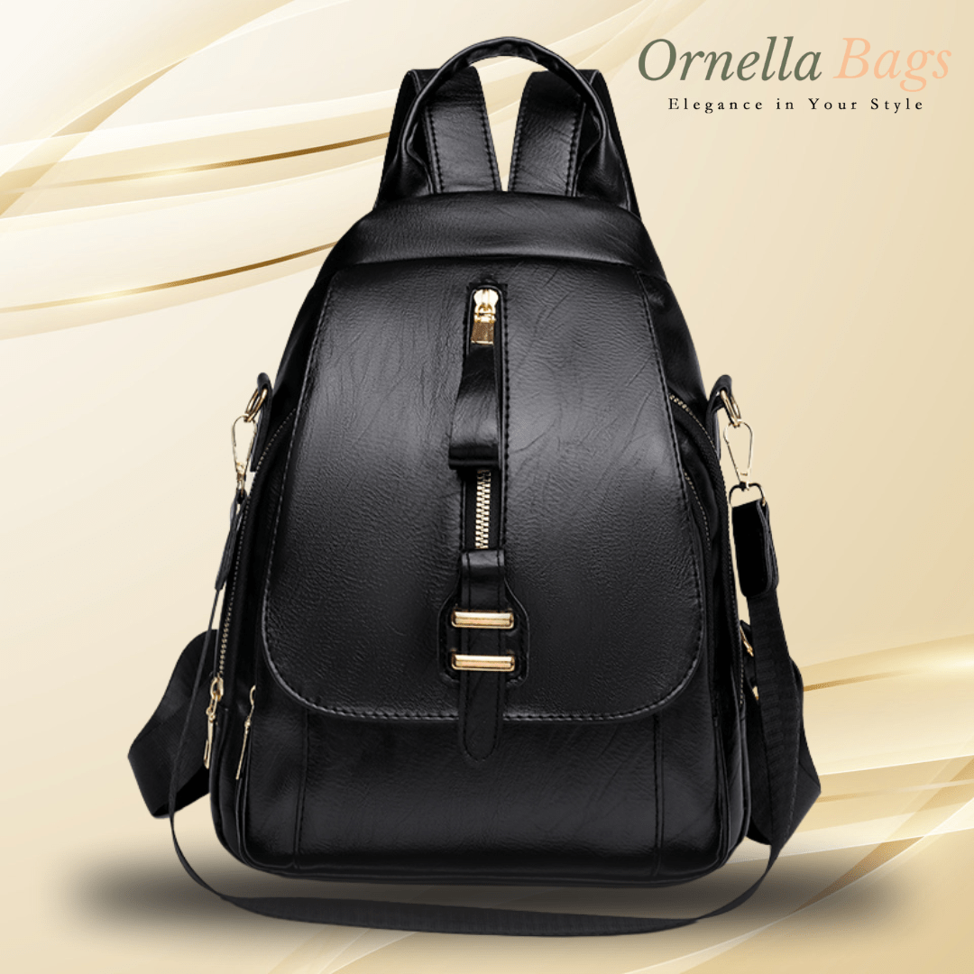 Elysian Grace - Luxury Designer Women’s Backpack – Spacious Travel, School, and Laptop Bag in Premium Faux Leather.