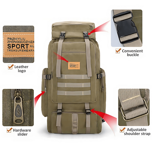 ExpeditionElite 70L - Men’s Tactical Backpack for Outdoors