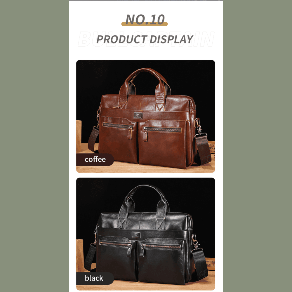 Frederick Regal - Men’s Genuine Leather Briefcase