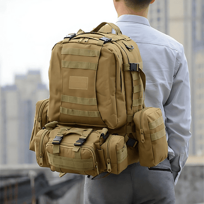 IronTrail 55L - 4 - in - 1 Tactical Backpack for Men