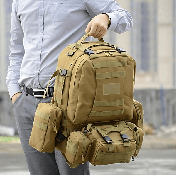 IronTrail 55L - 4 - in - 1 Tactical Backpack for Men