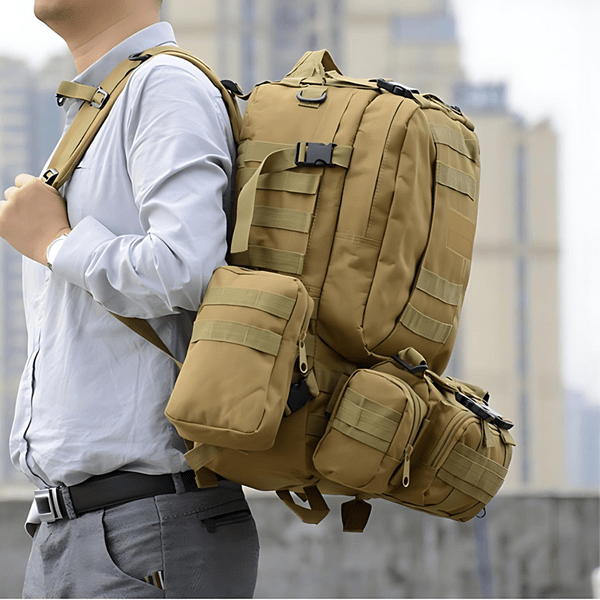 IronTrail 55L - 4 - in - 1 Tactical Backpack for Men