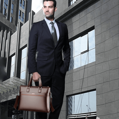 Leonard Aristocrat - Men’s PU Leather Briefcase