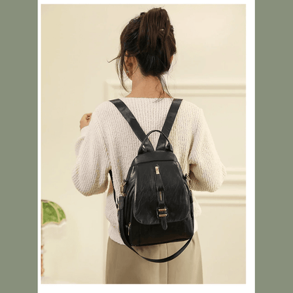 Lucienne Grace - Vintage Women’s Leather Travel Backpacks