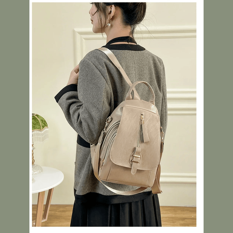 Lucienne Grace - Vintage Women’s Leather Travel Backpacks