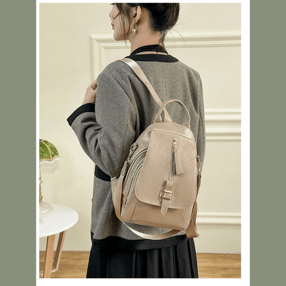 Lucienne Grace - Vintage Women’s Leather Travel Backpacks