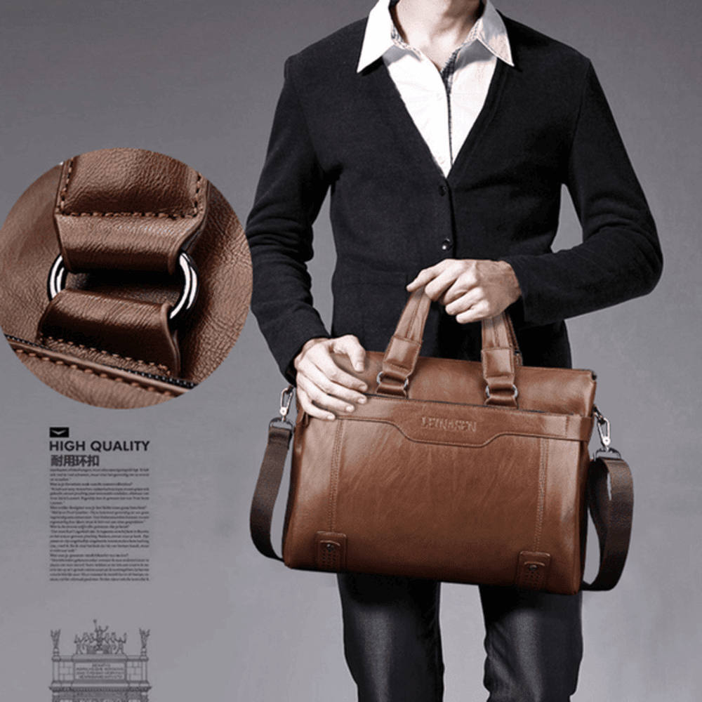 Oliver Sovereign - Men’s PU Leather Business Briefcase