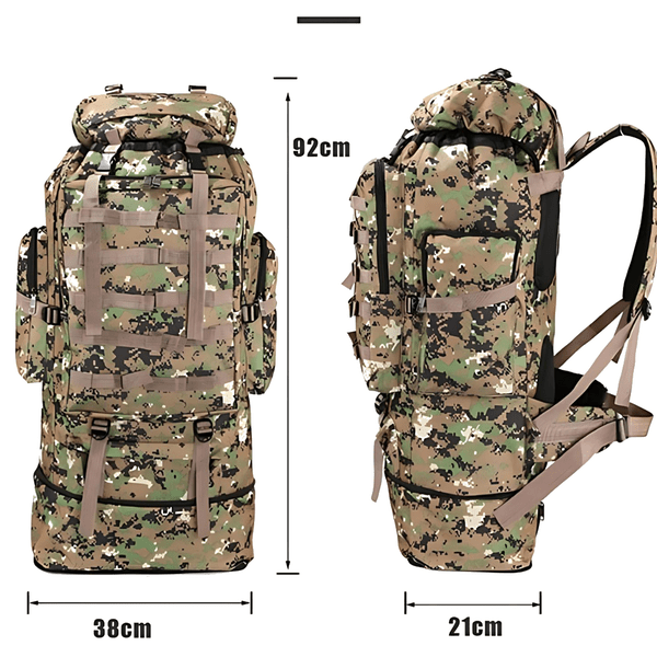 Overland 100L - Tactical Backpack for Camping and Hiking