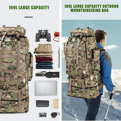 Overland 100L - Tactical Backpack for Camping and Hiking