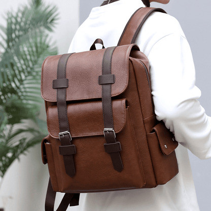 Premier Men - Fashion Luxury Waterproof PU Leather Backpack