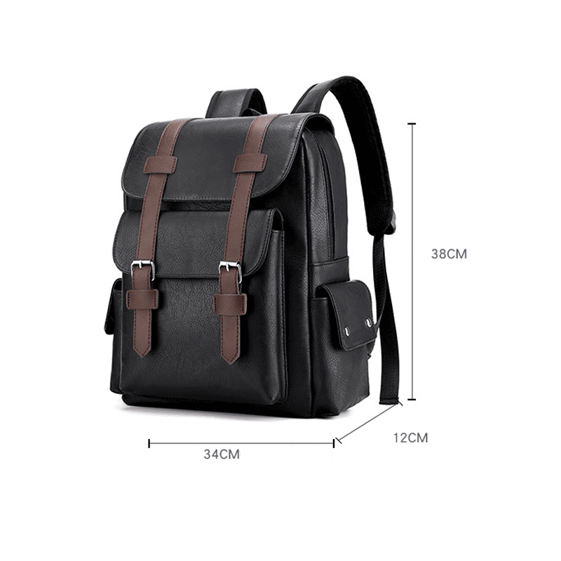 Premier Men - Fashion Luxury Waterproof PU Leather Backpack