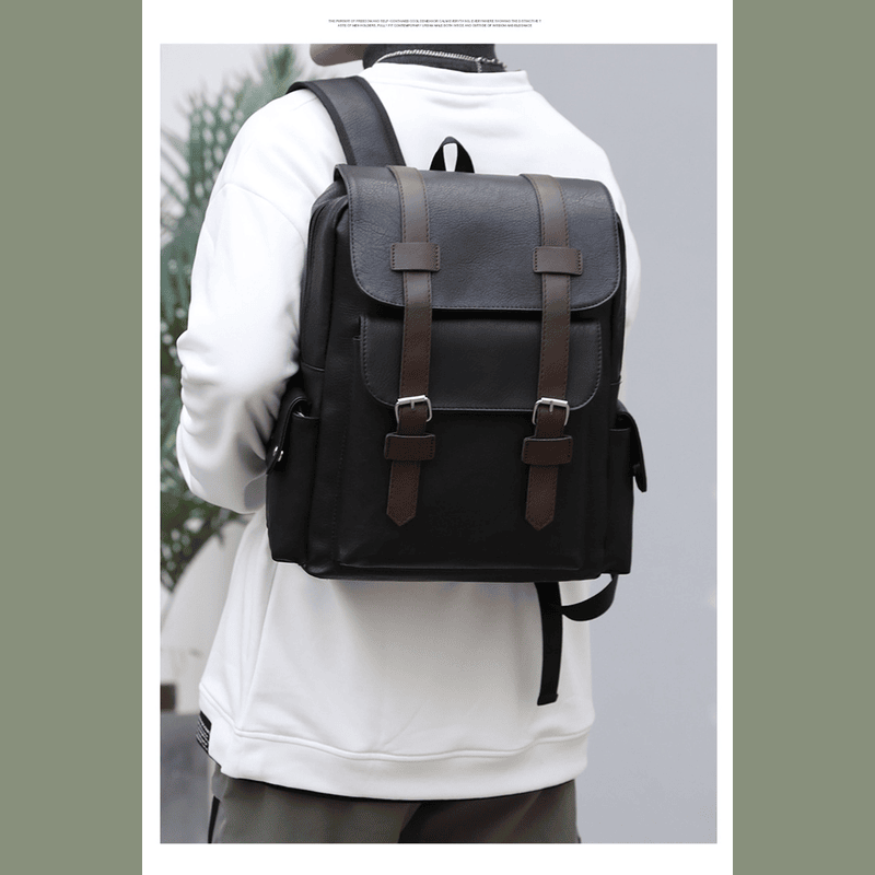 Premier Men - Fashion Luxury Waterproof PU Leather Backpack