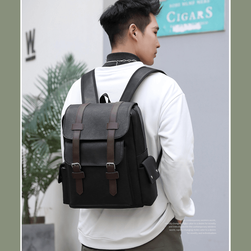 Premier Men - Fashion Luxury Waterproof PU Leather Backpack