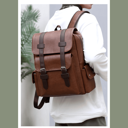 Premier Men - Fashion Luxury Waterproof PU Leather Backpack