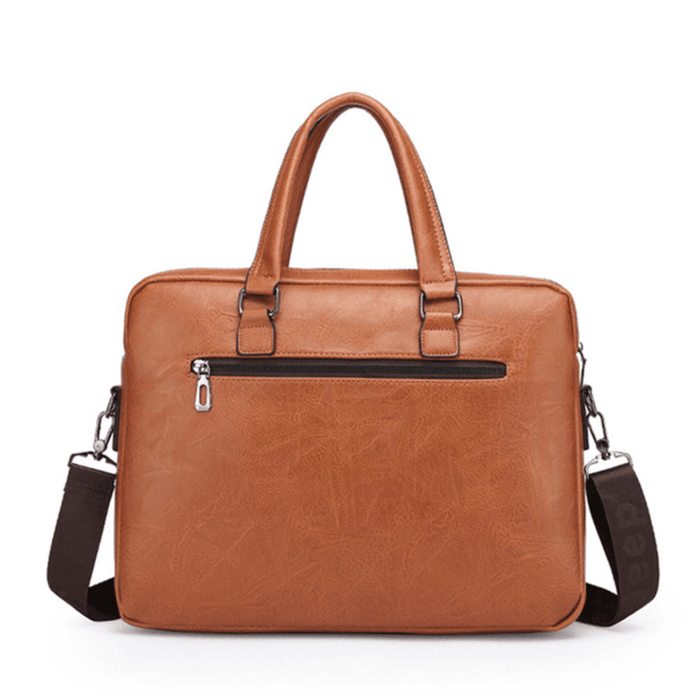 Robert Majestic - Men’s Vintage PU Leather Laptop Briefcase