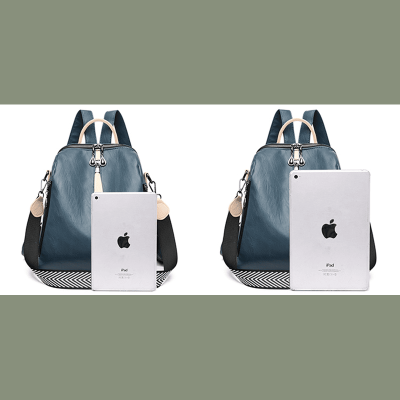 Selene Affinity Fashion Soft White Leather Women's Backpack