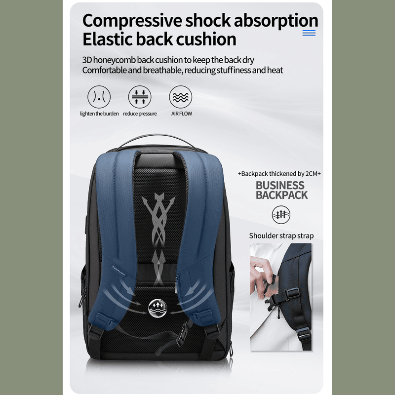 SkylineMaster - Business Backpack with USB Charging