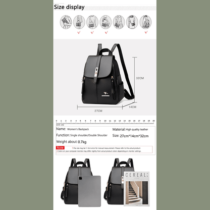 Sylvia Nouveau - Genuine Leather Women's Backpacks