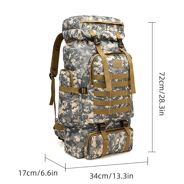 Titan70L Pro - Men’s Military Tactical Camouflage Backpack