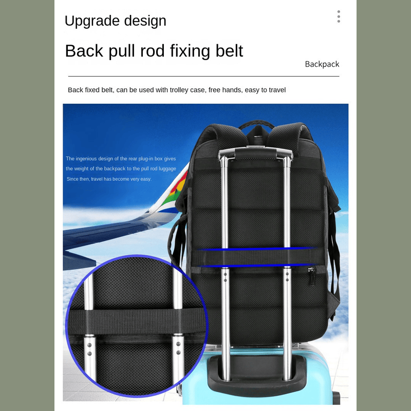 UrbanElite - 40L Expandable USB Travel Backpack